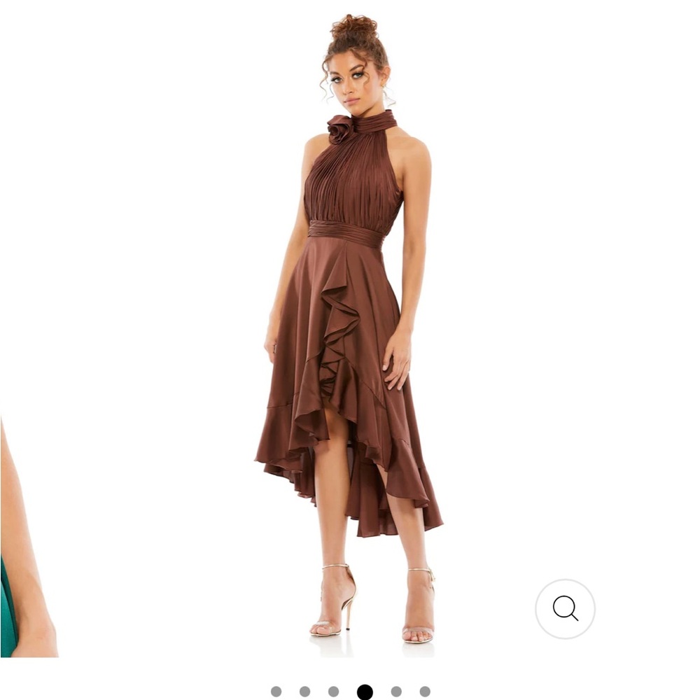Mac Duggal Chocolate High Low Dress
